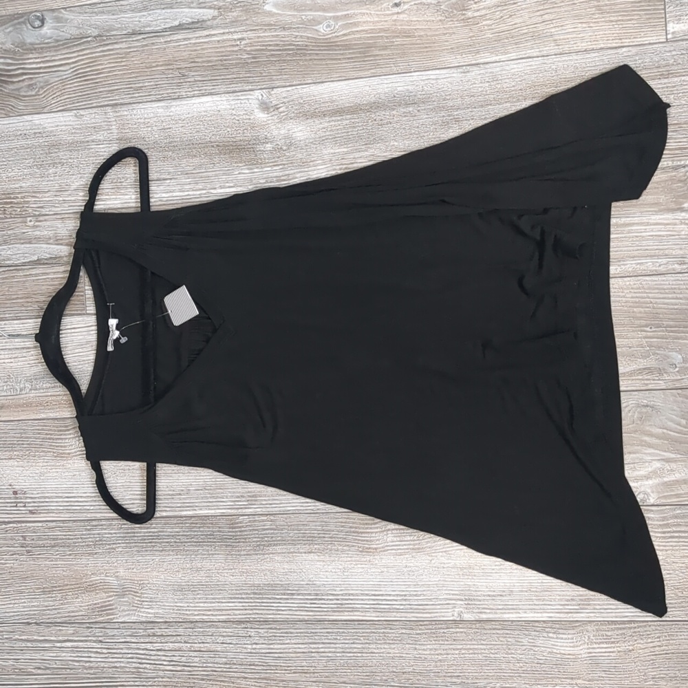 NWT Splendid Black  Draped Top XS